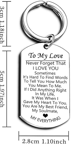 Miniatura 4 de Llavero para parejas, regalos de novio, regalos para novia, marido, esposa, llavero, regalo de San Valentín, regalos de Navidad para él y ella,