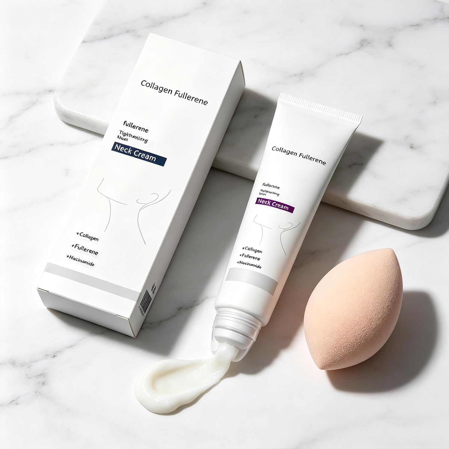 Magic Collagen Fullerene Neck Cream - Neck Skincare with Collagen Peptides, Magic 𝐂ollagen 𝐅ullerene Cream, Necks Firming Creams, Moisturizing, Wrinkles & Fine Lines Skin Care (5)