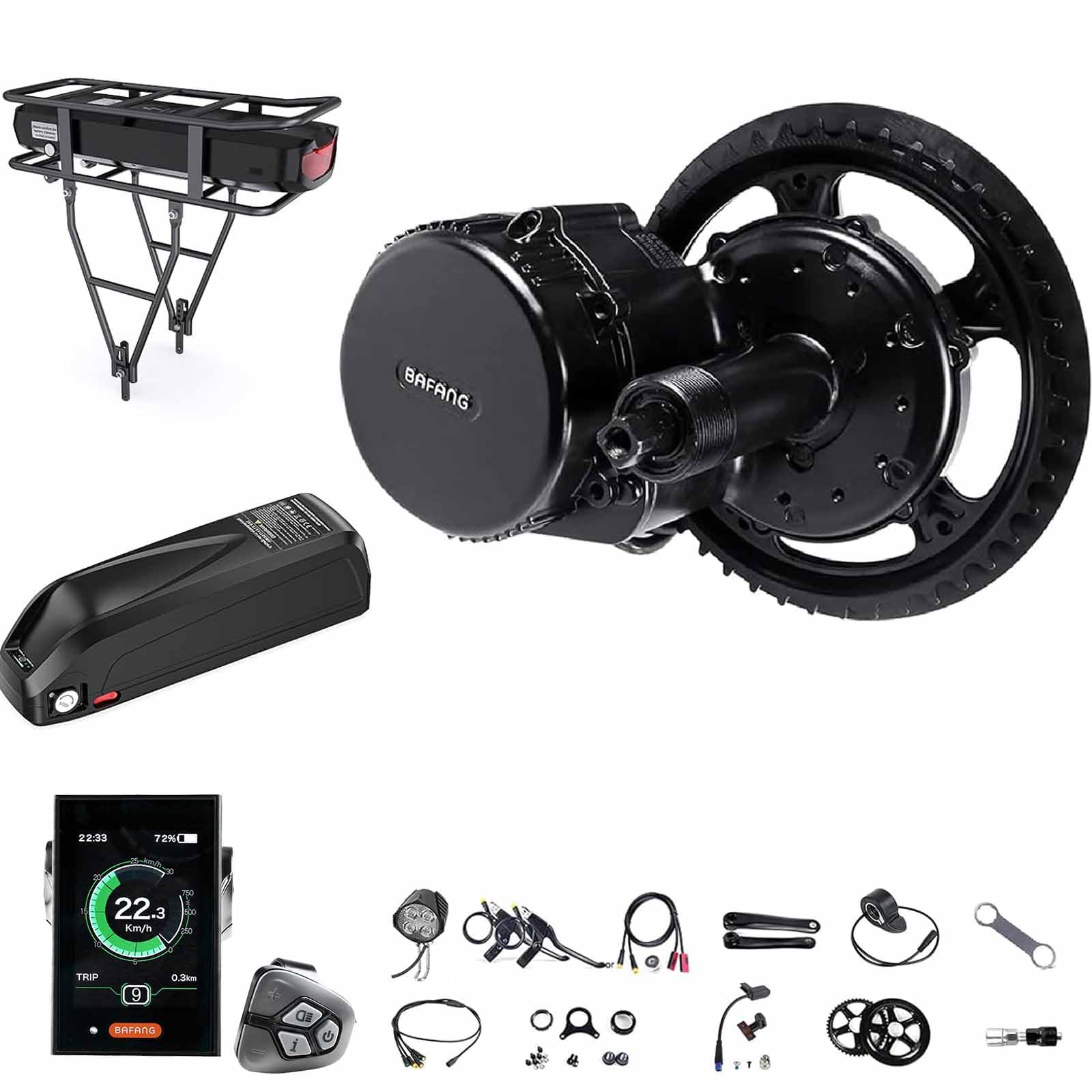 Electric Conversion Kit De Motor Central BAFANG 500W Para