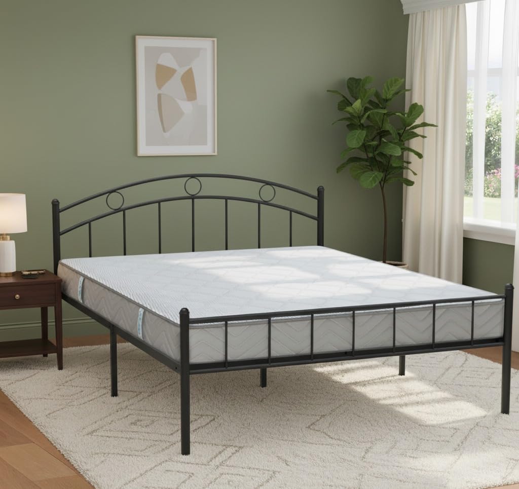 IAFA FURNITURE® Metal Queen Bed (Black)