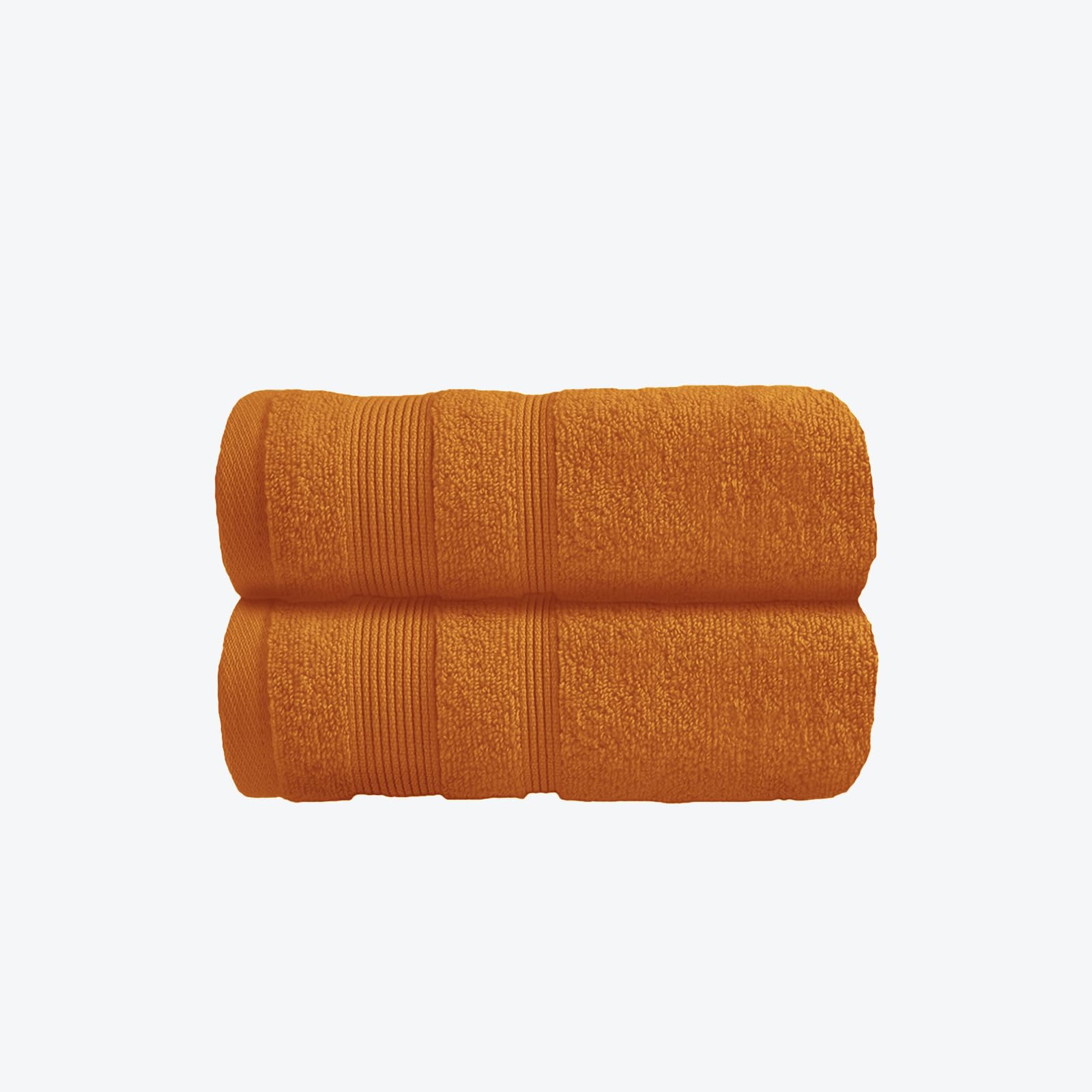 Allure Bath Fashions Zero Twist Hand Towels - Egyptian Cotton - 50 x 85cm - Caramel, Gold - Pack of 2