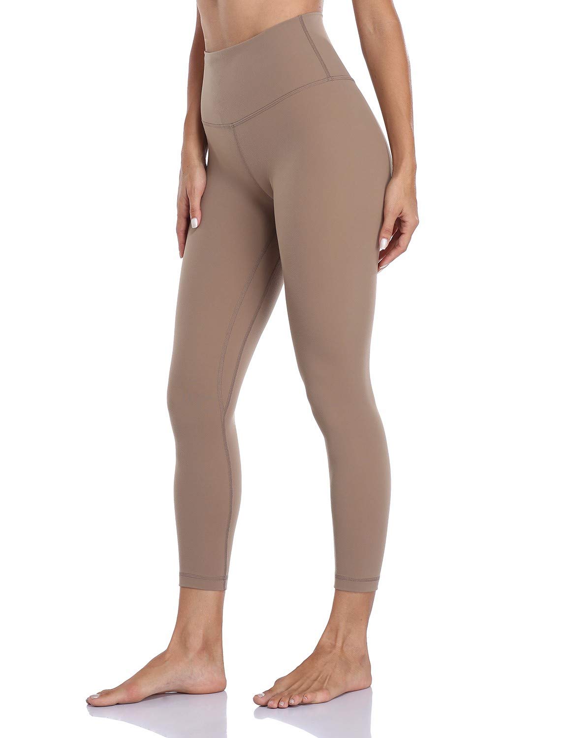 HeyNutsEssential Leggings, High Waisted Compression Soft Pants Workout Athletic Yoga Pants 25"