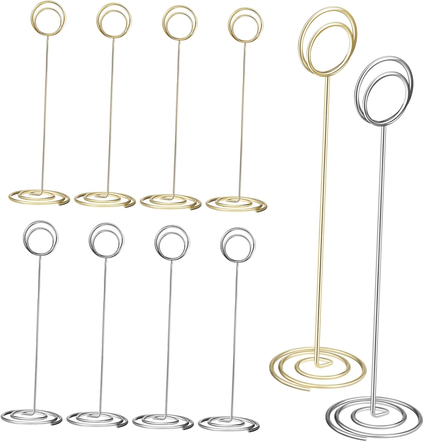 Cabilock 30pcs Table Holders Stylish Menu Holders for Weddings Birthdays Elegant Table Card Stands Clip for Photos Memos