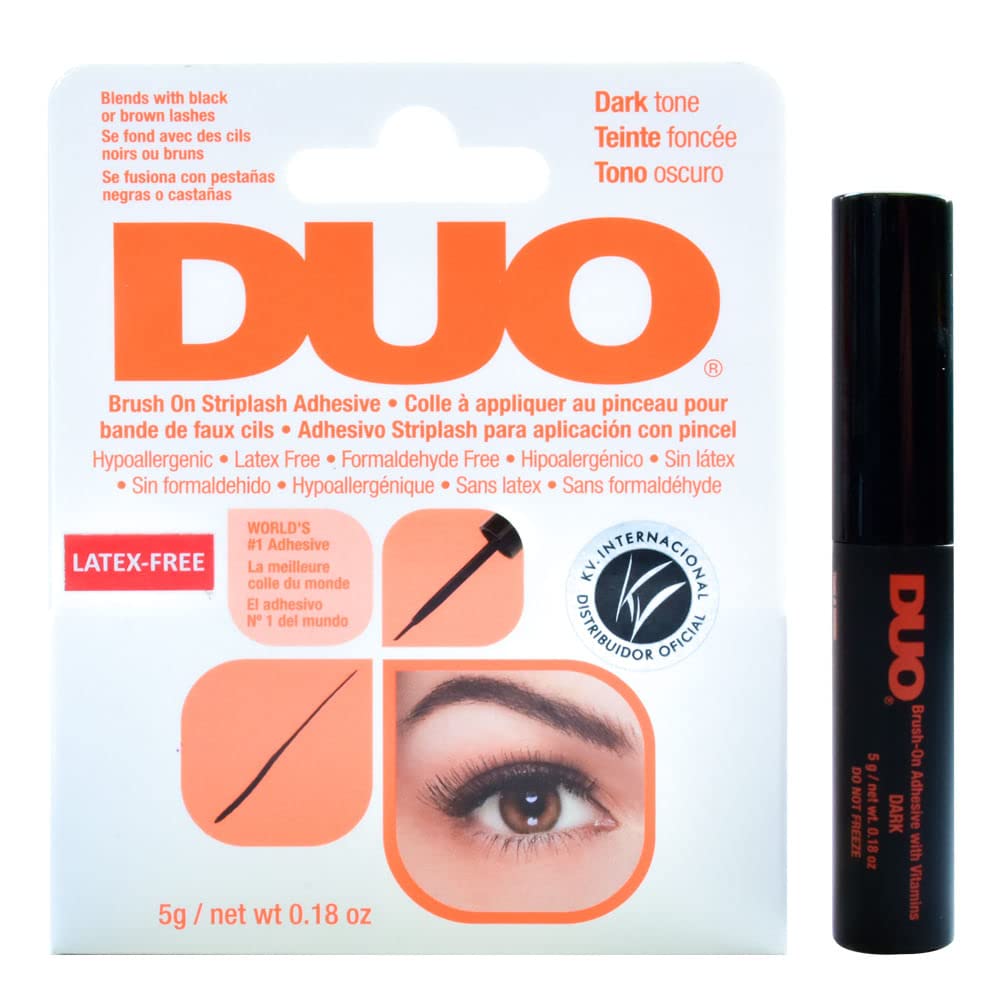 Duo Brush-On Adhesive Dark Tone 0.18oz (6 Pack)