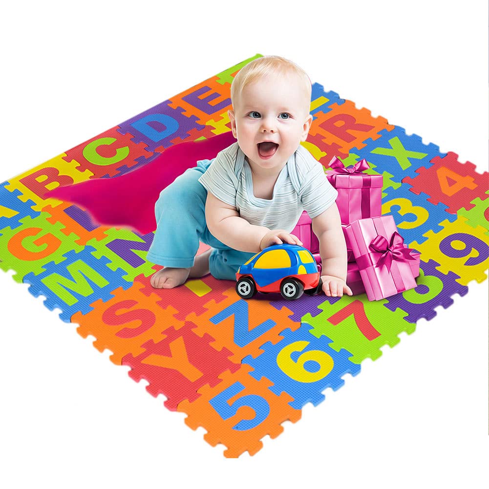 Amazon.co.jp: パズルプレイマット - 子供のための ABC 学習フロア
