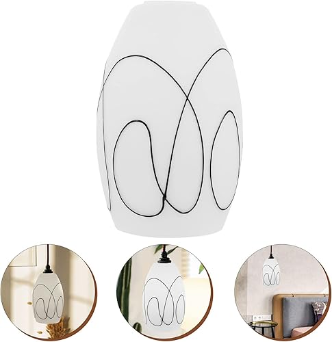 Miniatura 2 de Elegante pantalla de cristal moderna lámpara colgante pantalla reemplazo lámpara cubierta para la luz de techo sala de estar