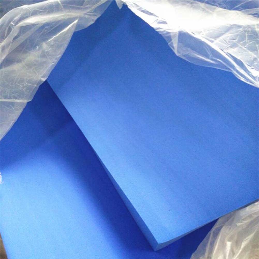 YURO Esponja de espuma firme 33D azul, cojín de espuma de alta densidad para manualidades, acolchado de espuma de repuesto para tapete de suelo, almohadilla de asiento de ventana, cojín de banco de
