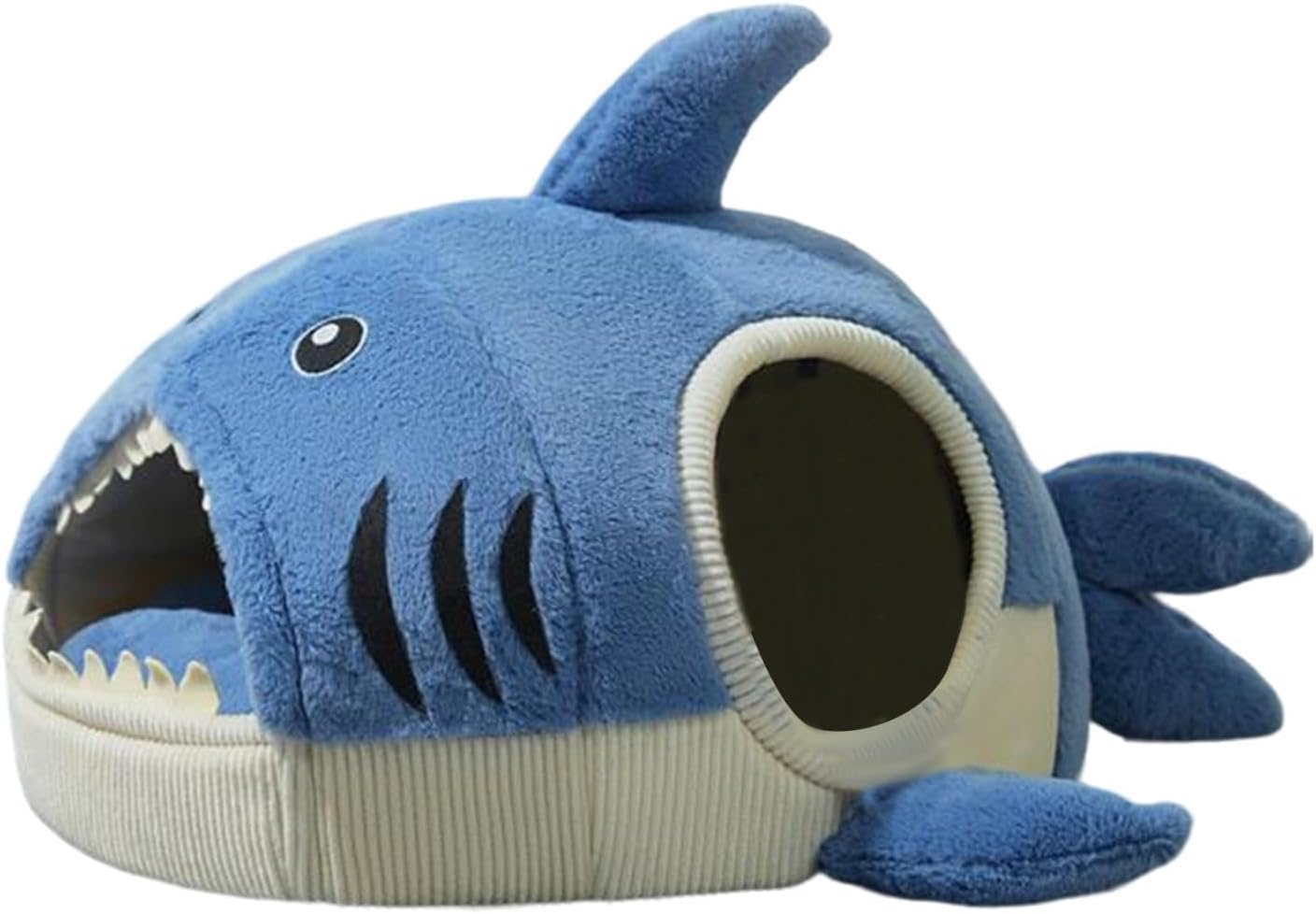 Gralara Pet Bed, Dog Cat Bed, Shark Shape Cat Bed Cave House, Cat Tent for Puppy All Seasons Small Medium Dogs and Cats, S