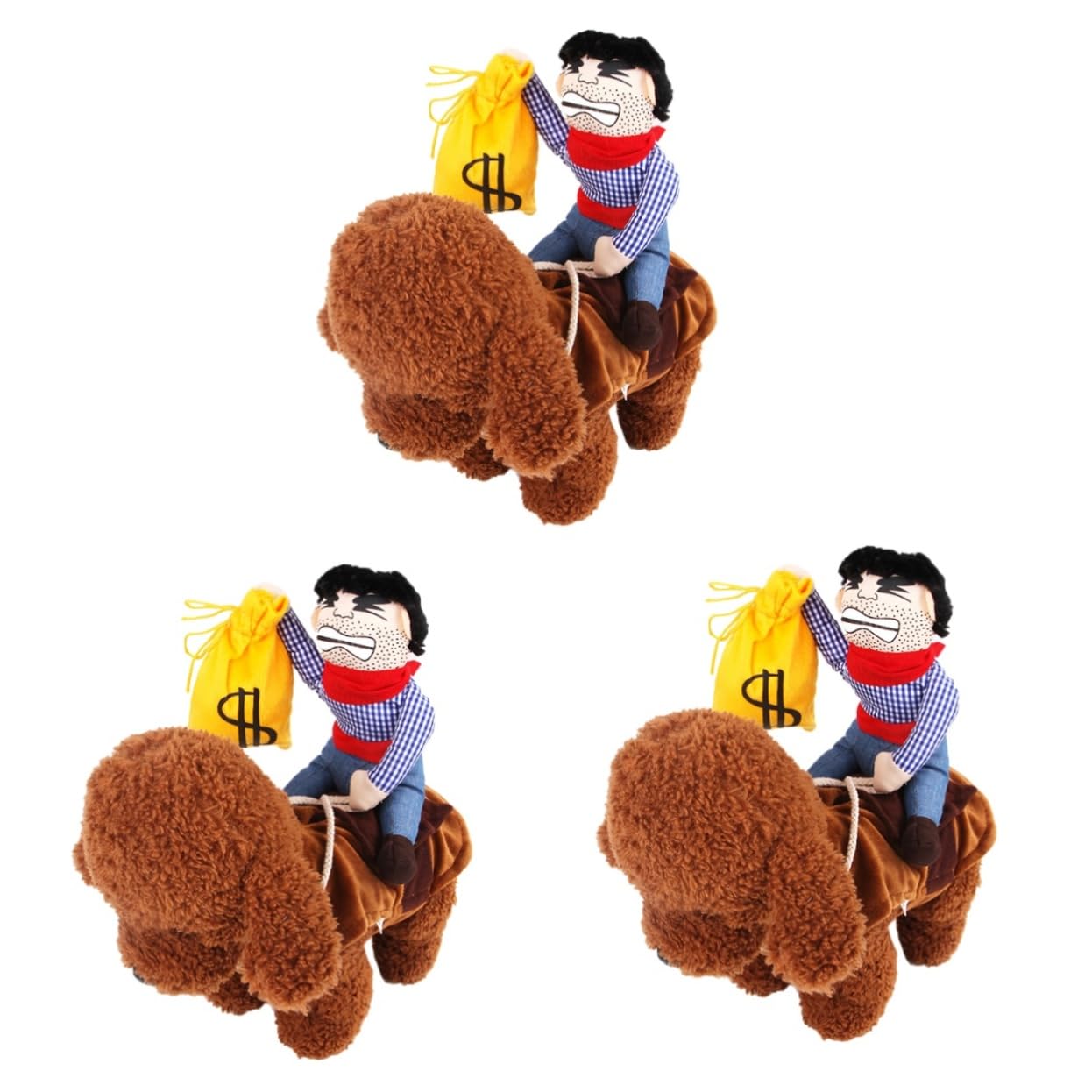 YARNOW 3 Costume Pet Cowboy con Outfit S per Abbigliamento Divertente per Feste Halloween e Speciali