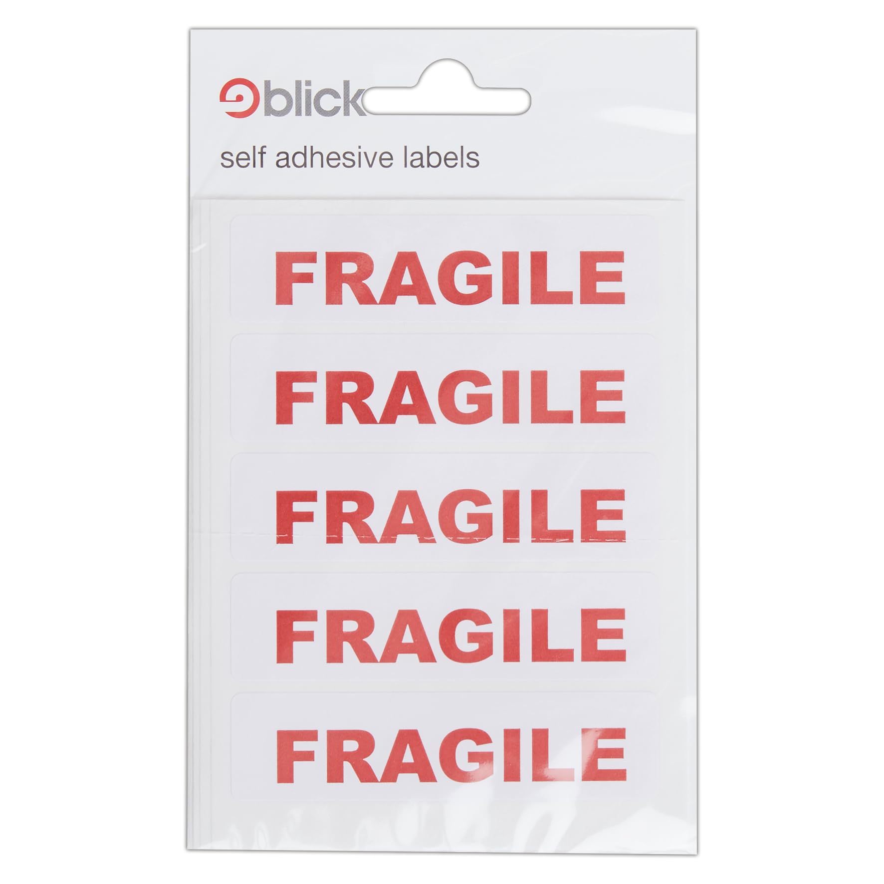 Blick Labels, Shipping, Self Adhesive Stickers, Fragile, 19mm x 63mm, 35 Labels, for Home, Office, Family, School, Letters