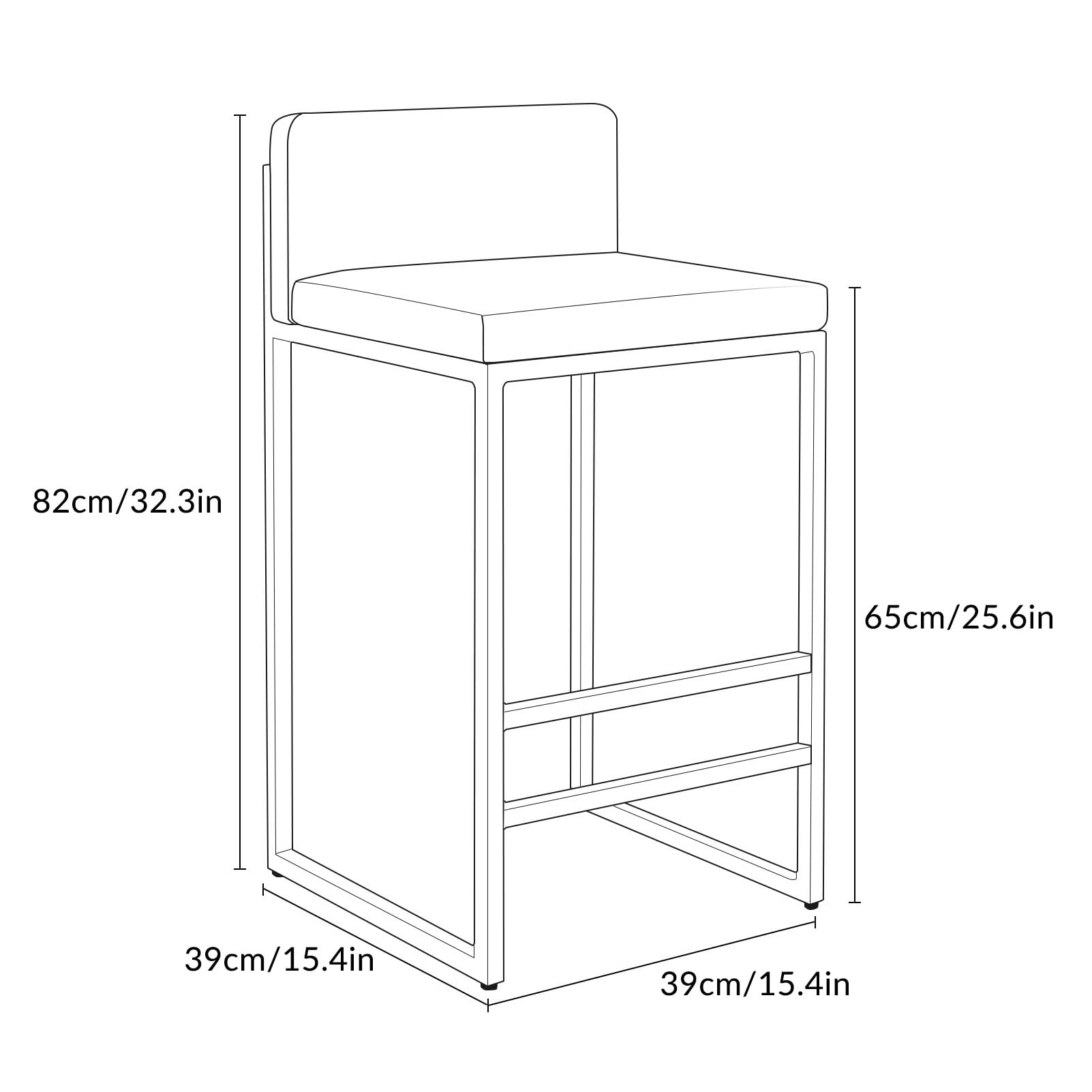 Zestaw 2 Welurowych Hokerów Barowych Z Oparciem, Metalowa Rama, Czarna Poduszka, Złote Nogi – Idealne Do Kuchennej Wyspy I Pubu, Wysokość 75 Cm, Stylowe I Wygo,Gray Cushion+gold-65cm