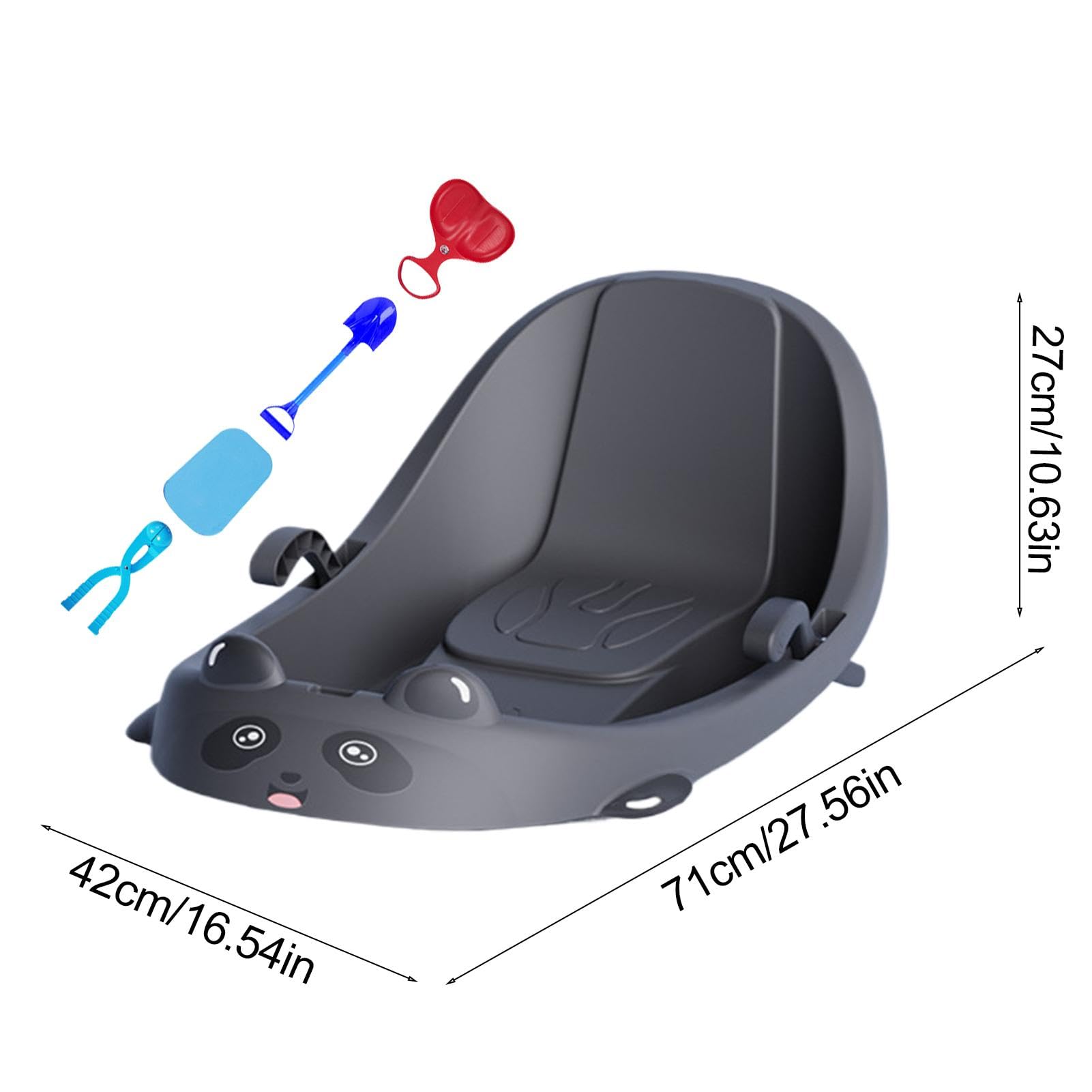 Trineo de invierno para niños pequeños, trineo de nieve exterior para - Trineo de nieve orientable para invierno | Trineo de nieve al aire libre para niños pequeños con cuerda de tracción para, niños