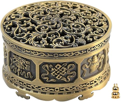 Quemador de incienso tibetano, quemador de incienso de Buda, tamaño pequeño para cono, torre, incienso en polvo, incienso de bobina de 2H4H,