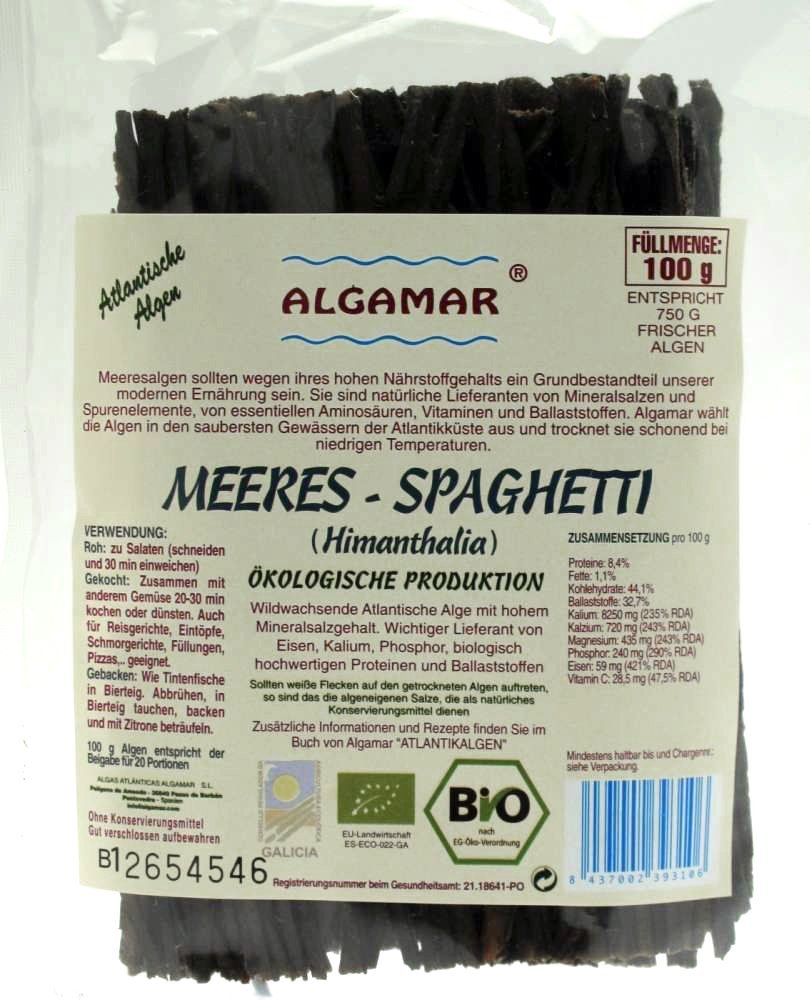Macrobiótica Algas Mar Spaghetti 100g