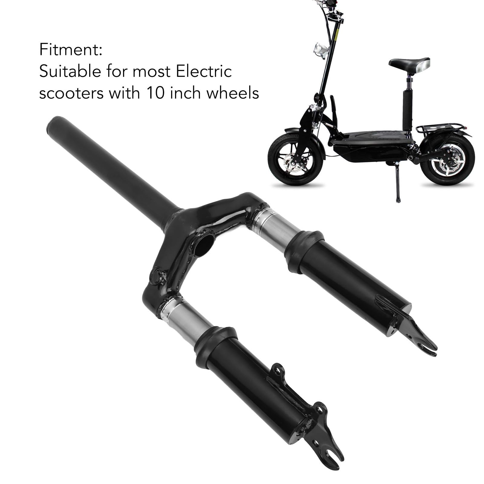 Horquilla Delantera Patinete Eléctrico Suspensión Aleación Acero 10 Pulgadas