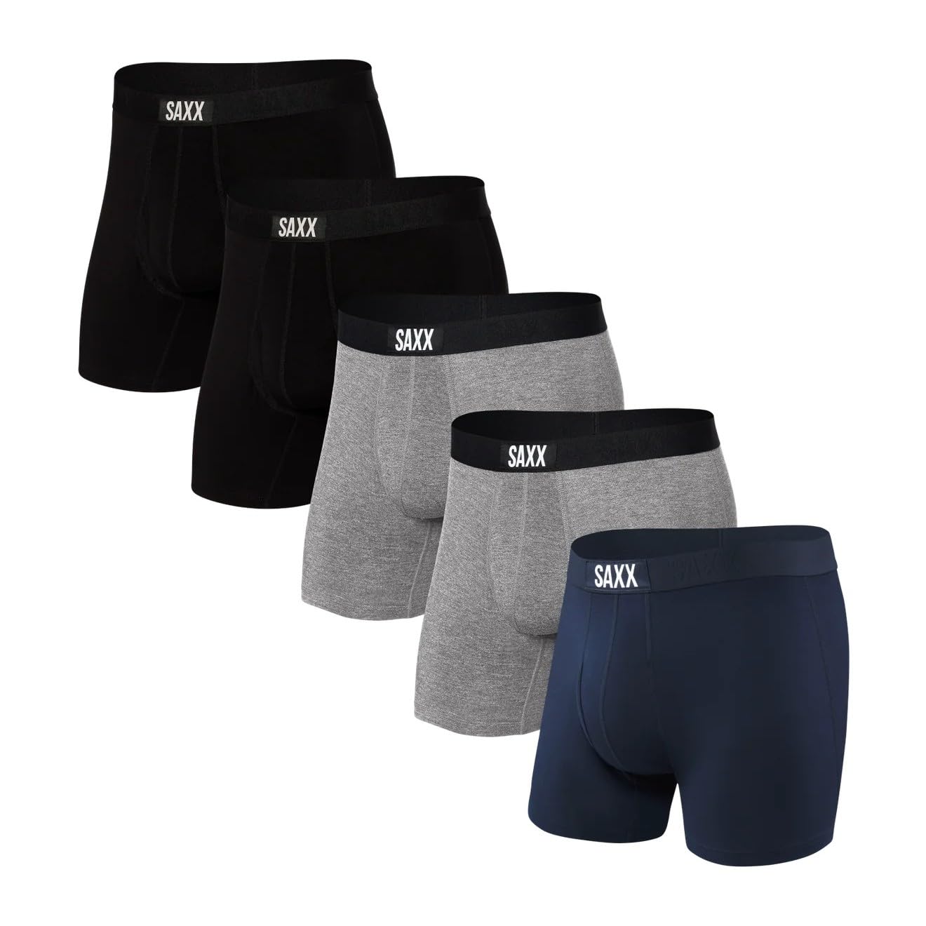 SAXX Underwear Co. Men's Underwear with Pouch Support Ultra Boxer Brief Fly, 5 or 7 Pack
