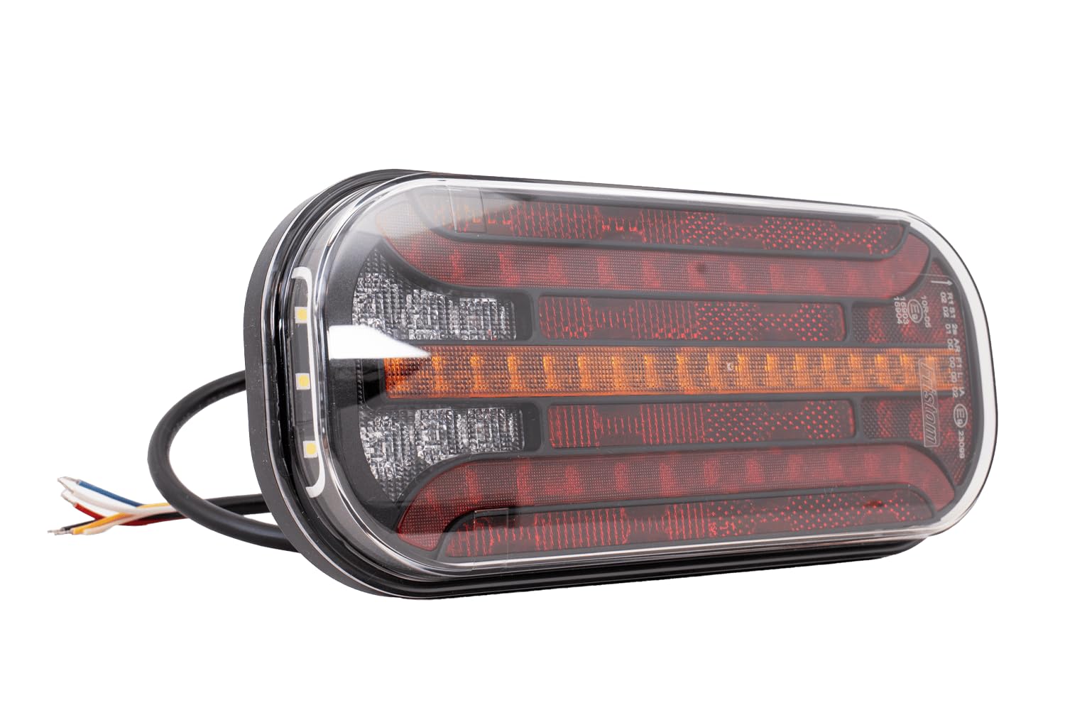 FRISTOM Fanale posteriore a LED FT-230 6 funzioni 12-36V per rimorchio e veicoli camion indicatore di direzione dinamico luce di stop fendinebbia riflettore