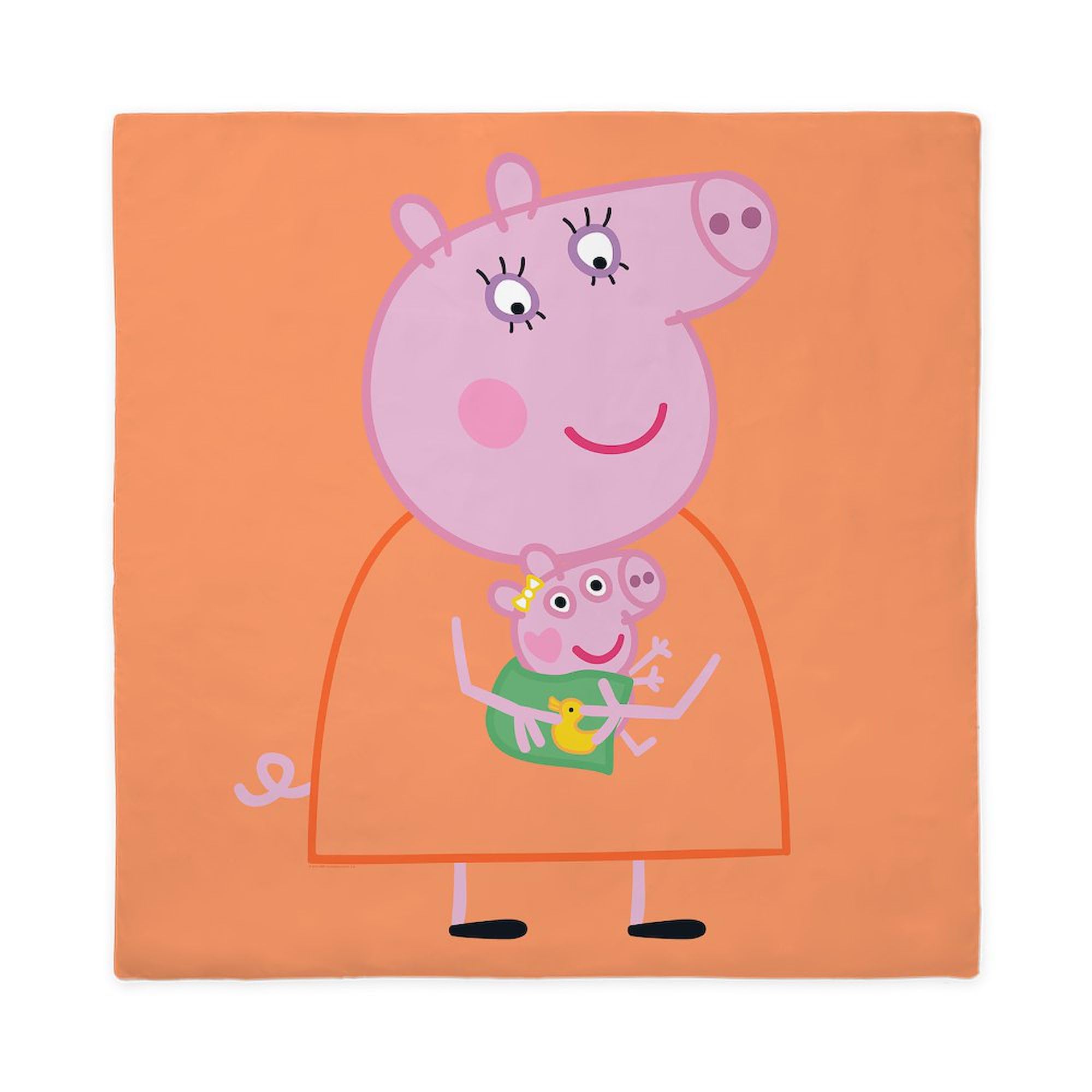 CafePress Peppa Pig: Holding Baby Queen Duvet Cover, Printed Comforter Cover, Unique Bedding