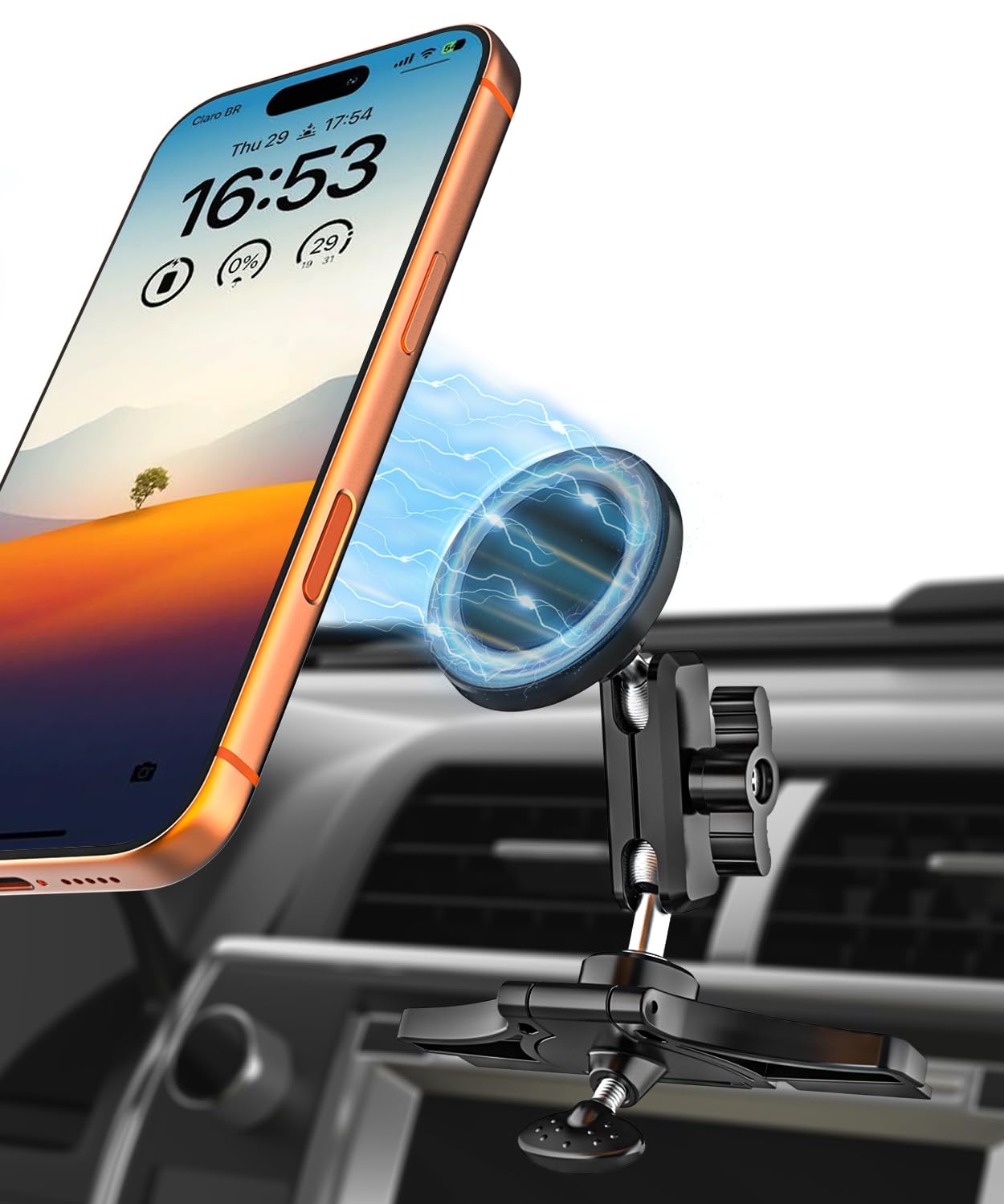 Supporto magnetico per cellulare da auto con fessura CD [guidatore e passeggeri possono usare]