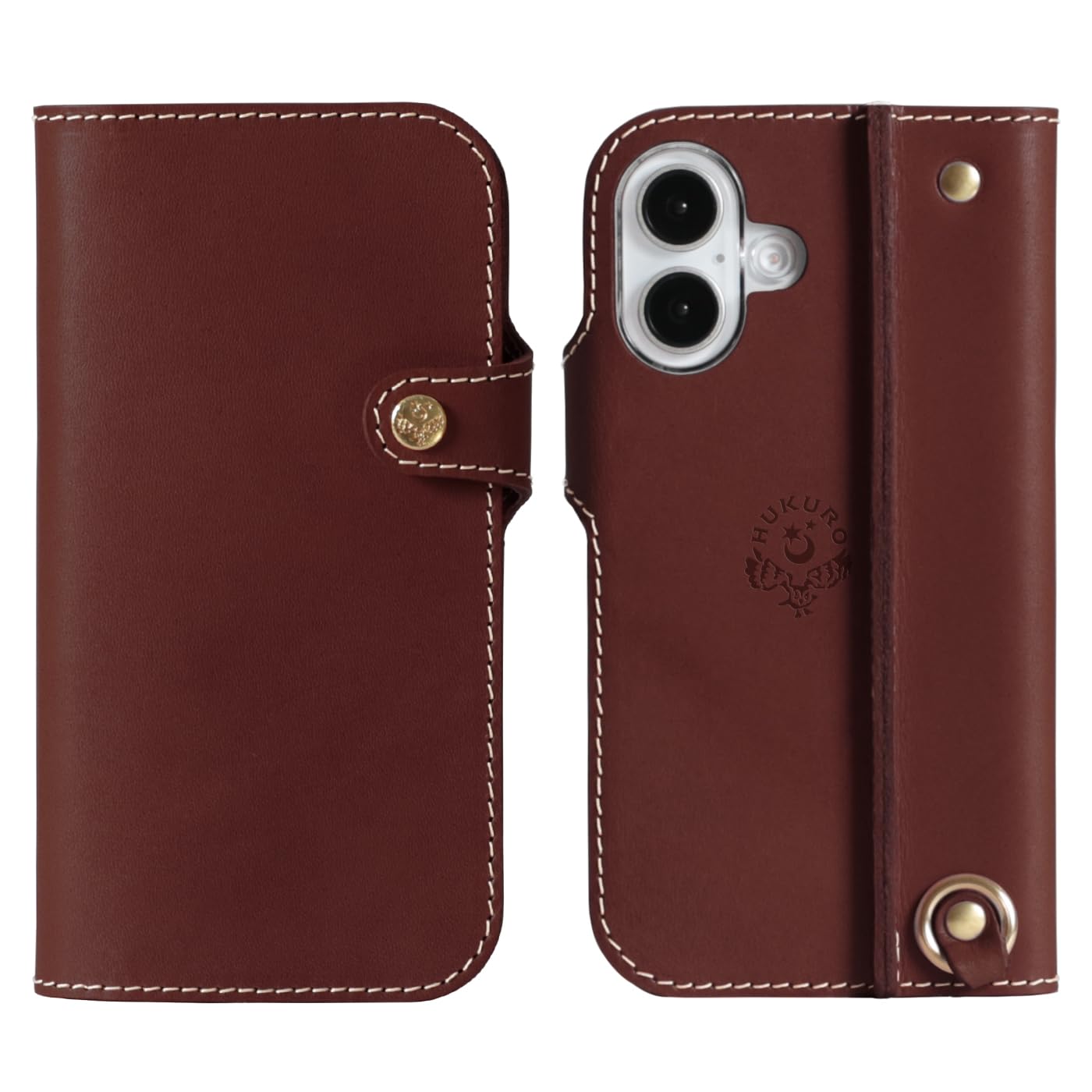 Amazon.co.jp: [HUKURO] iPhone16 Plus 互換用 手帳型 ケース 栃木