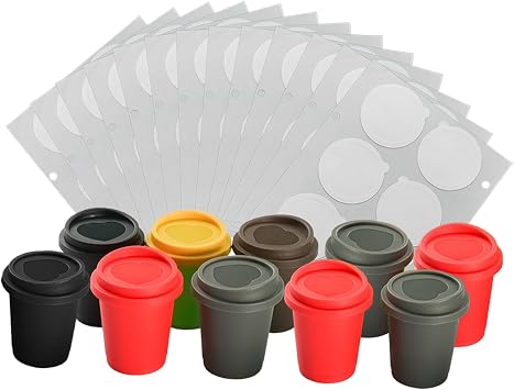 10Pcs Coffee Pod Reusable K Cups Foil Sticker Seals
