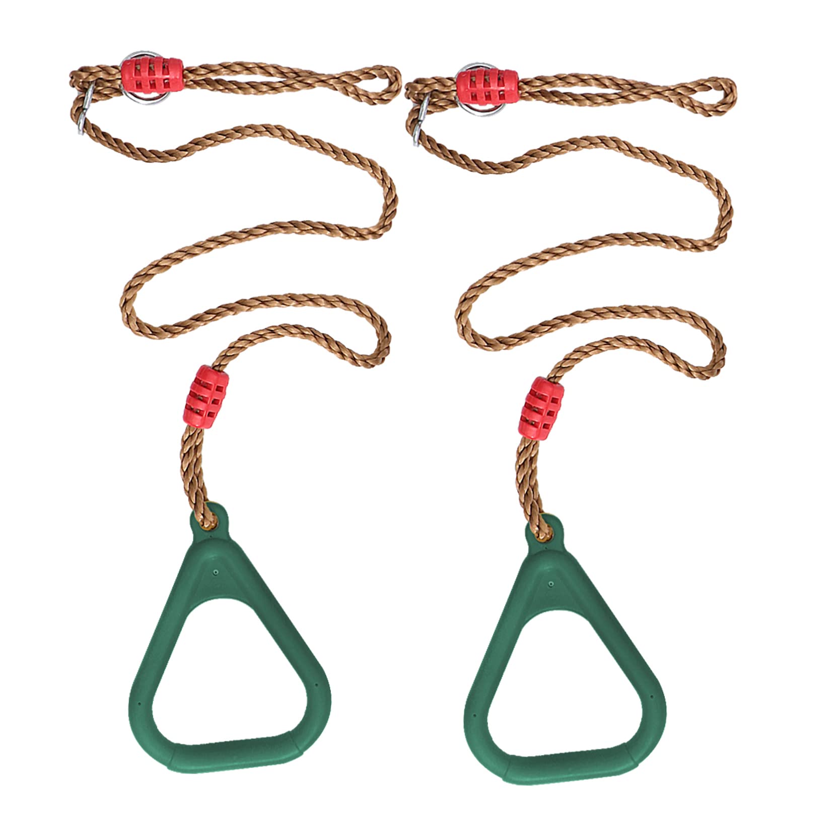 BCOATH 1Pair Fitness Gym Rings Safe Indoor Pull Up Training Handles for Boys and Non Slip Design Supports for Core Strength and Muscle Development