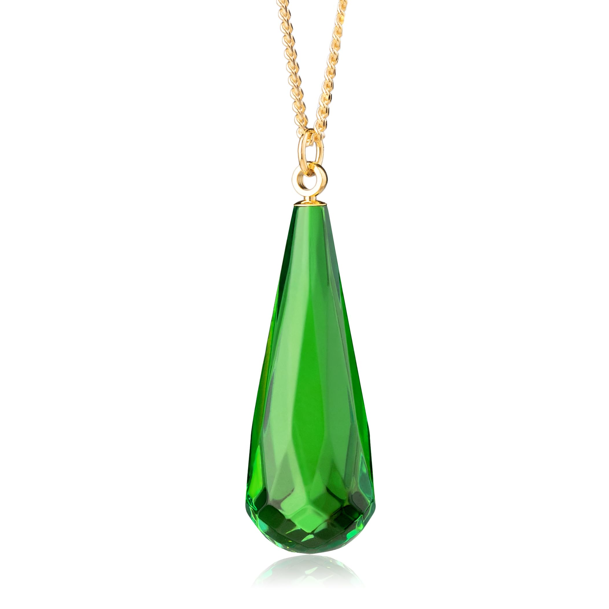 Ciondolo in ambra, collana con ciondolo a goccia in ambra naturale, argento sterling ag925, lunghezza 45-55 cm, gioiello da donna in ambra