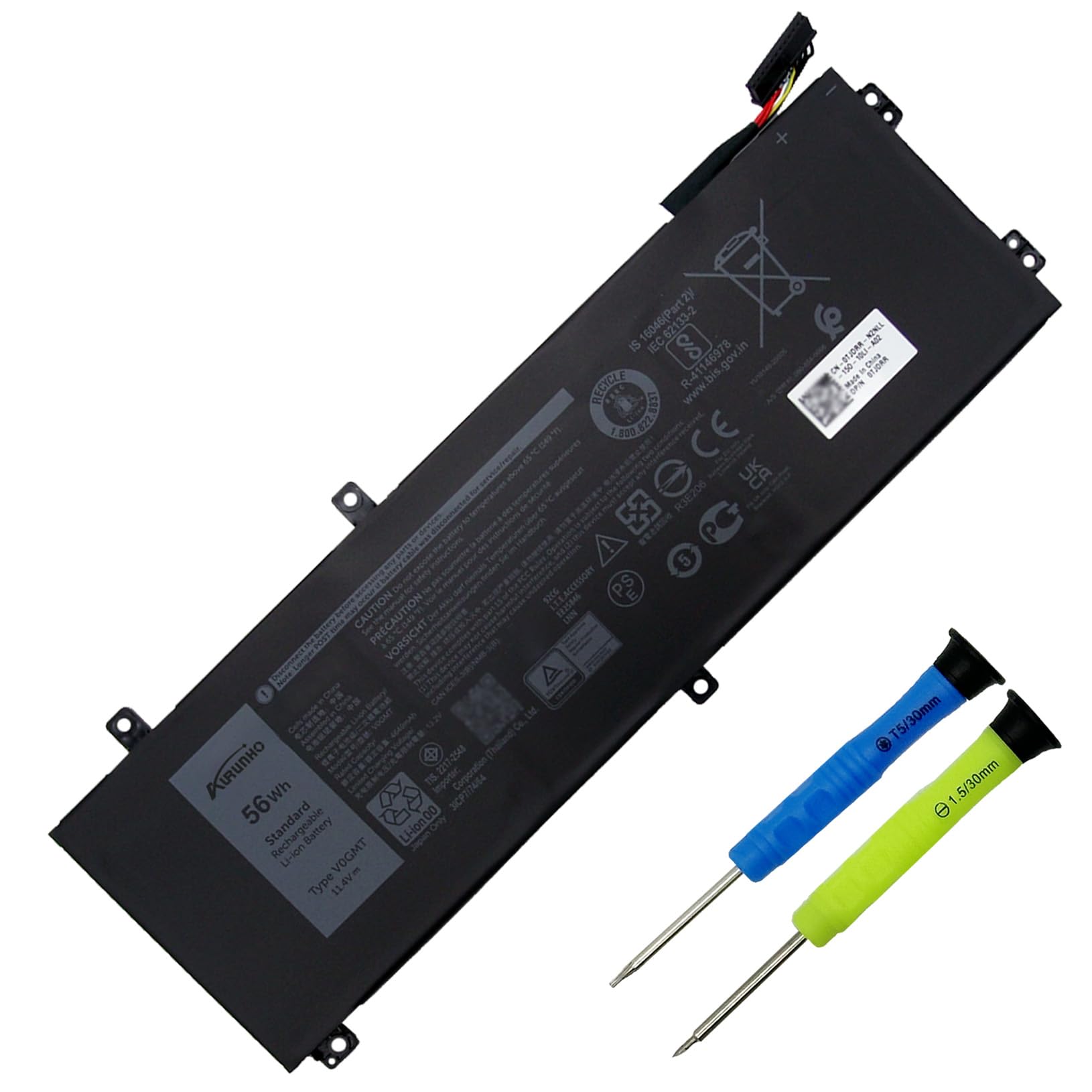 DAIV-NG5520 i7/16G/512G/GTX1650バッテリー100% Amazon.com: AURUNHO V0GMT Laptop Battery Replacement for Dell G7