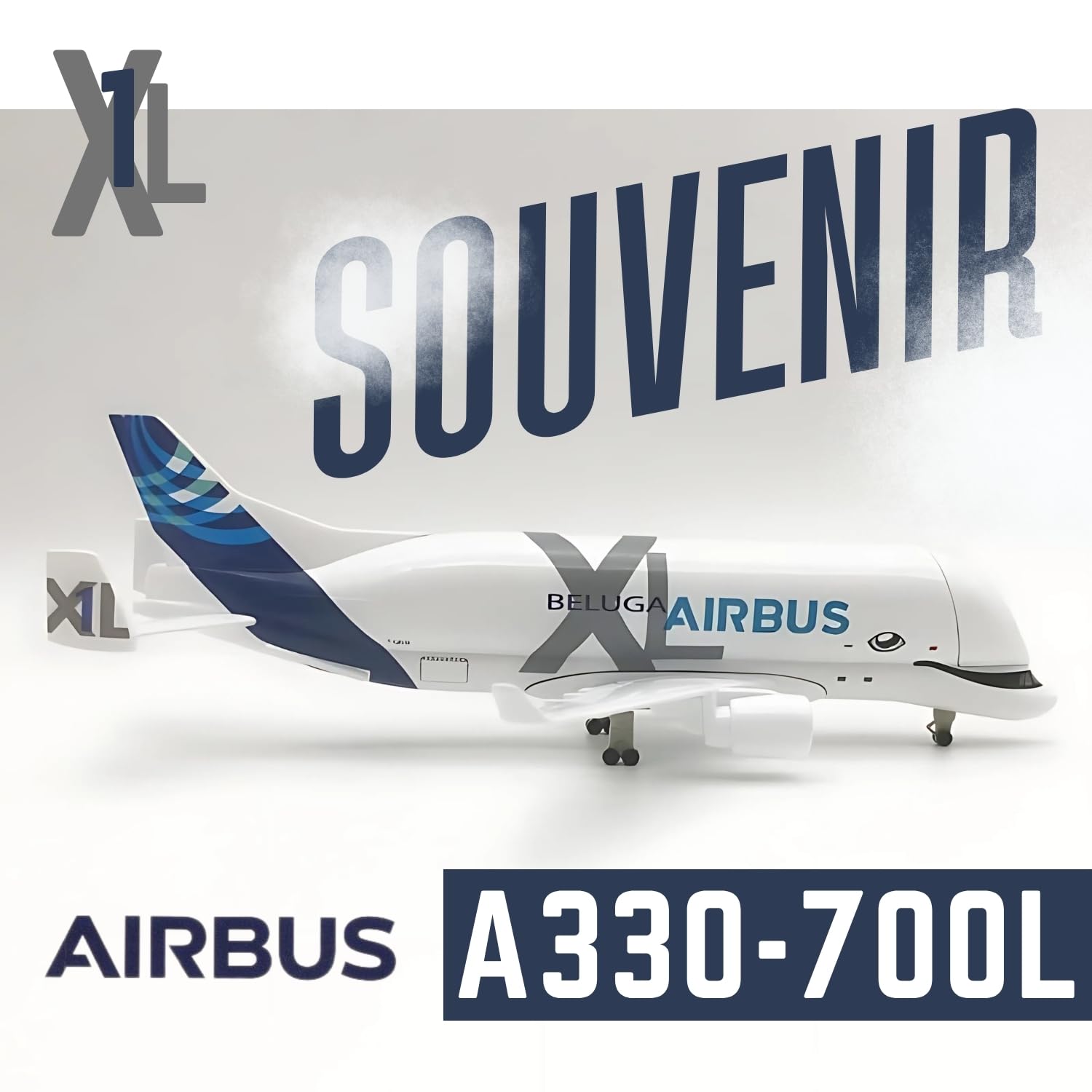 Sage Square Airbus A330-700L Beluga XL 20cm Aircraft Model | Die-Cast Metal Plane with Functional Landing Gears | Aviation Collectible Display | Realistic Airplane for Home, Office, Gifting - Image 2 thumbnail
