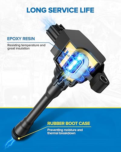 Miniatura 3 de PHILTOP Paquete de bobinas de encendido, compatible con 2004-2008 F150, Expedition Navigator 2005-2008, Mark LT 2006-2008, Avalanche 1500 2002, F350