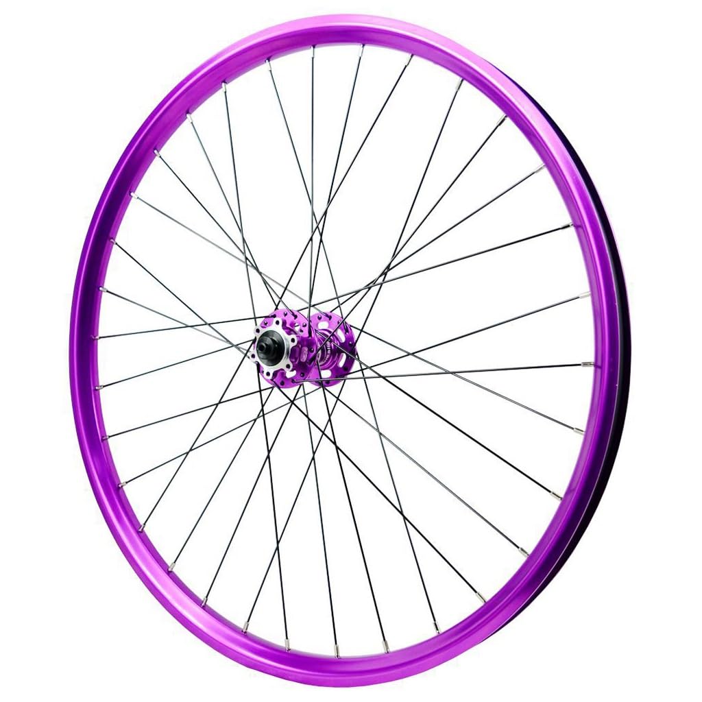 Ruote for Mountain Bike Viola da 26/27,5/29 Pollici, Freno a Disco Lega di Alluminio Perno Passante Cerchione MTB da 142mm 32 Fori 2150g for 8-12 velocità
