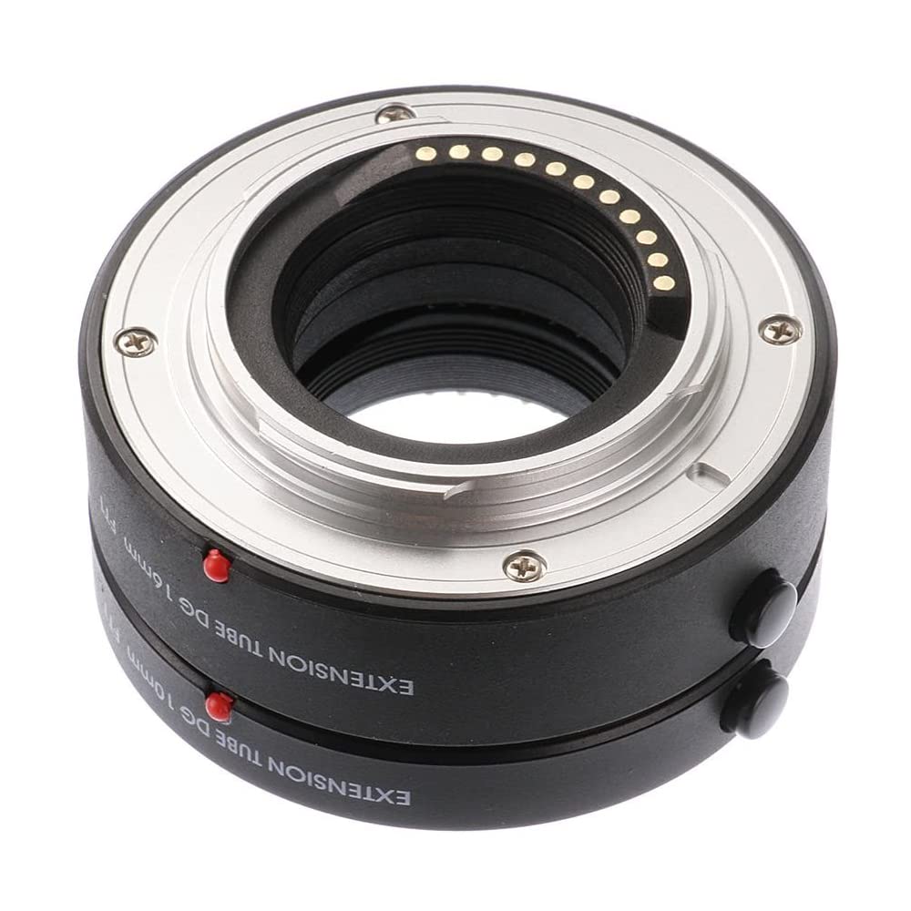 Hersmay Set di anelli distanziali per autofocus macro MFT, 10 mm/16 mm, micro quattro terzi M4/3 per Panasonic GH3 GH4 GH5 GH5s GF6 GX85 GX7 G1 GF1 GX1 per Olympus E-PL5/6/7/8/9 E-M5 E-M10 E-PL5