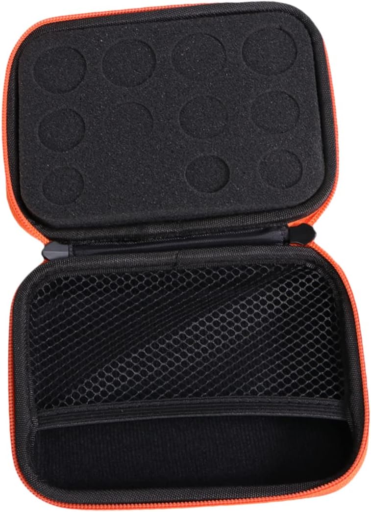 Housoutil 2pcs Essential Oil Storage Box Roller Bottles Case Eva Hard Shell Travel Aromatherapy Oils Holder