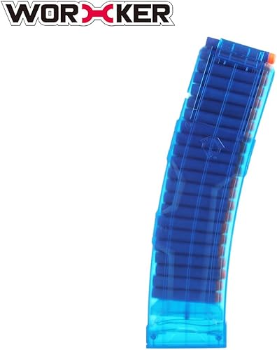 Miniatura 2 de Lingxuinfo Worker Magazines 22 cargadores de dardos Clip de recarga rápida Banana Clip para nerf modulus series nerf n-strike elite series (azul)