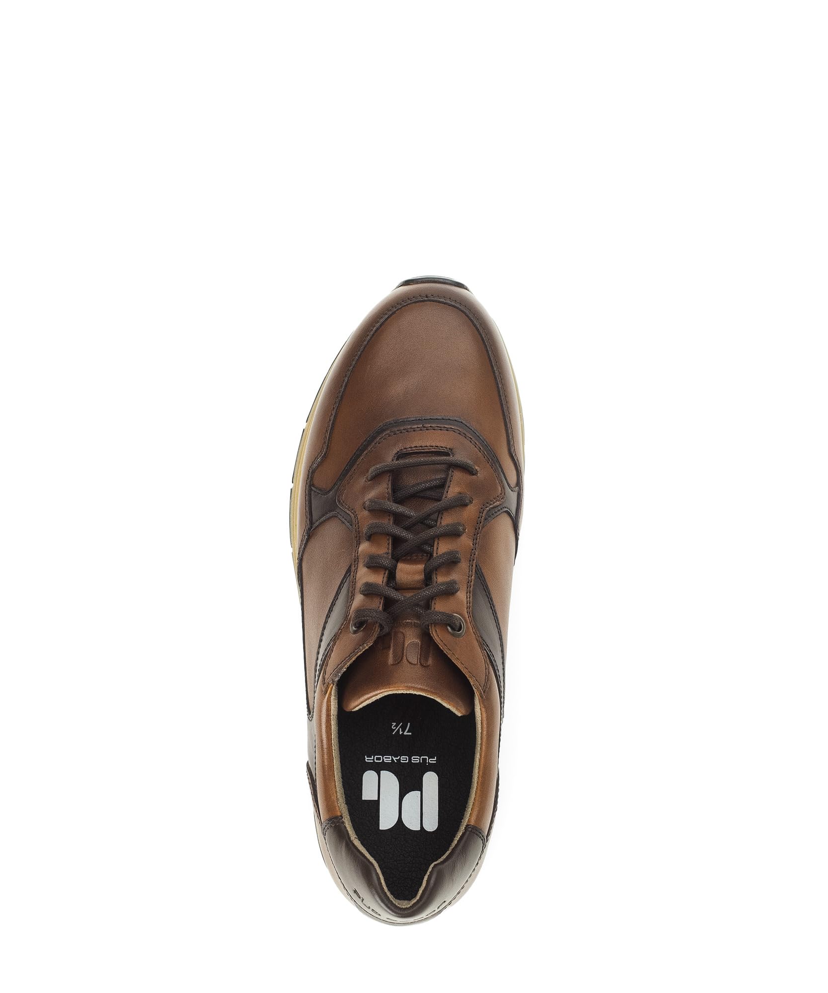 Pius Gabor Zapatillas bajas para hombre, forro reciclado, plantilla intercambiable de látex, suela Super Flex