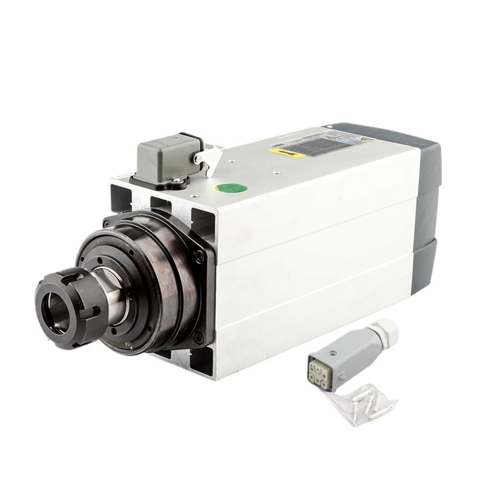 Muytqaerg 4.5Kw 380V Spindle Motor 4.5Kw Square Air-Cooled Er32 18000Rpm 9.7A Italian 300Hz 380V For Cnc Router Machine Engraving