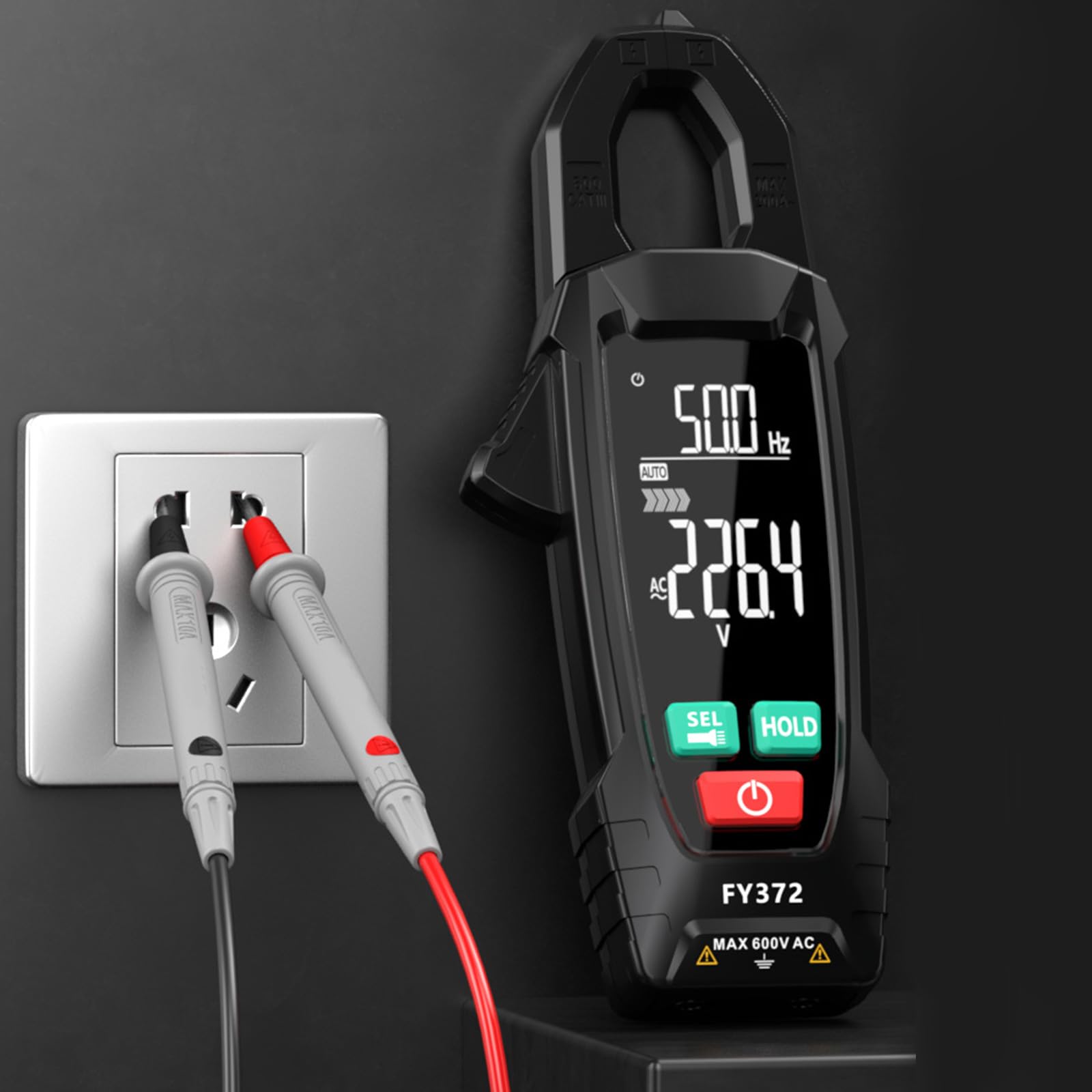 Multímetro de pinza digital portátil para medición precisa de voltajes de corriente y resistencia para pruebas eléctricas Pinza amperimétrica digital