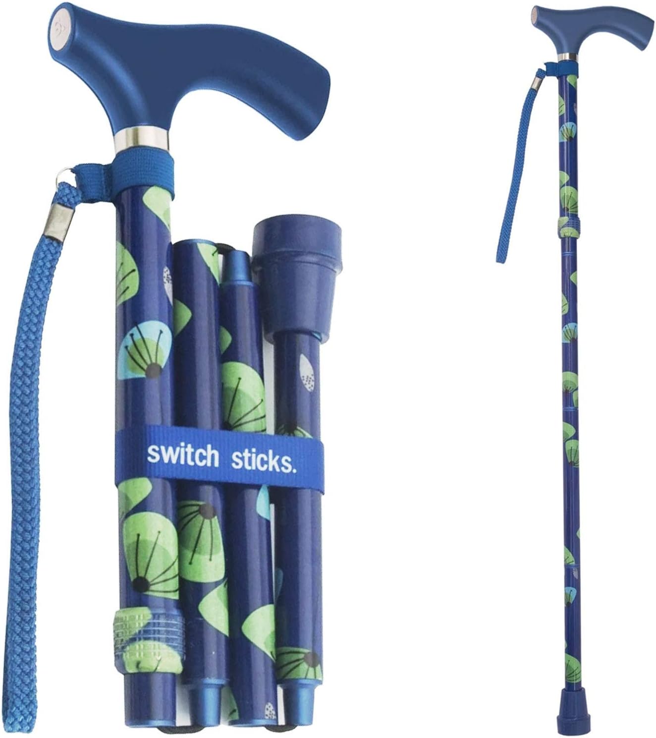 Switch Sticks Walking Cane for Men or Women, Foldable and