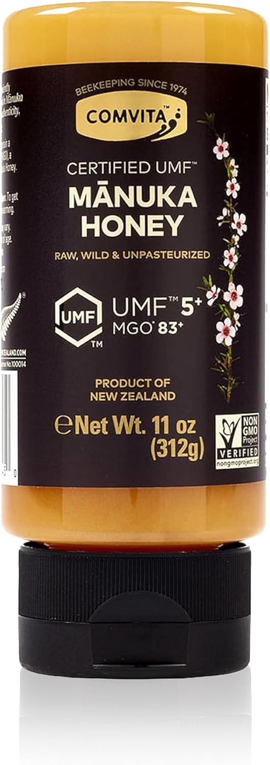 Comvita Manuka Honey UMF 5+ (MGO 83+) - Raw Manuka Honey New Zealand, Pure & Unpasteurized, Superfood for Immune Health, Use in Tea, Wild, Monofloral, Non-GMO - 1kg (32.5 oz)