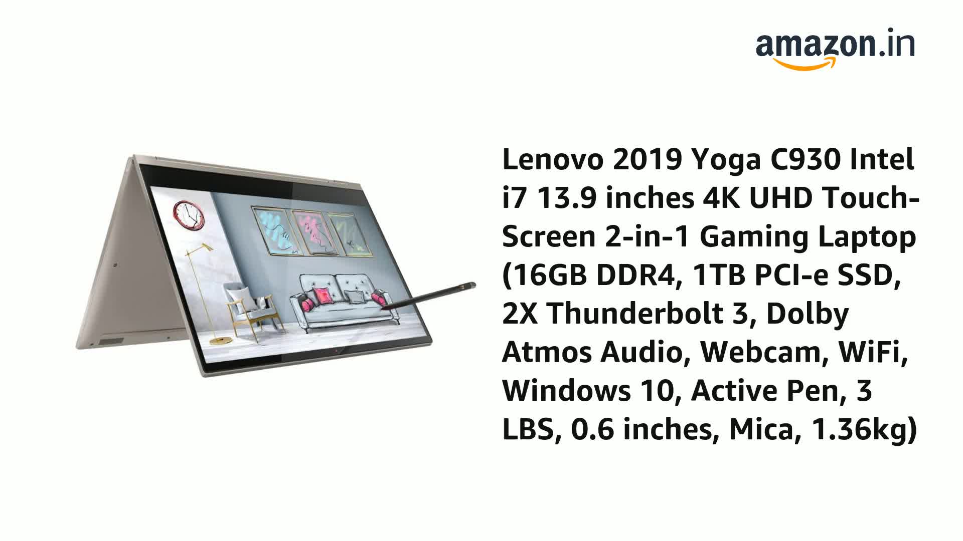 Lenovo - Lenovo YOGA C930 i7 4K マルチタッチ対応 office付 Amazon.com: Lenovo Yoga C930 2-in-1 Laptop Premium 2019