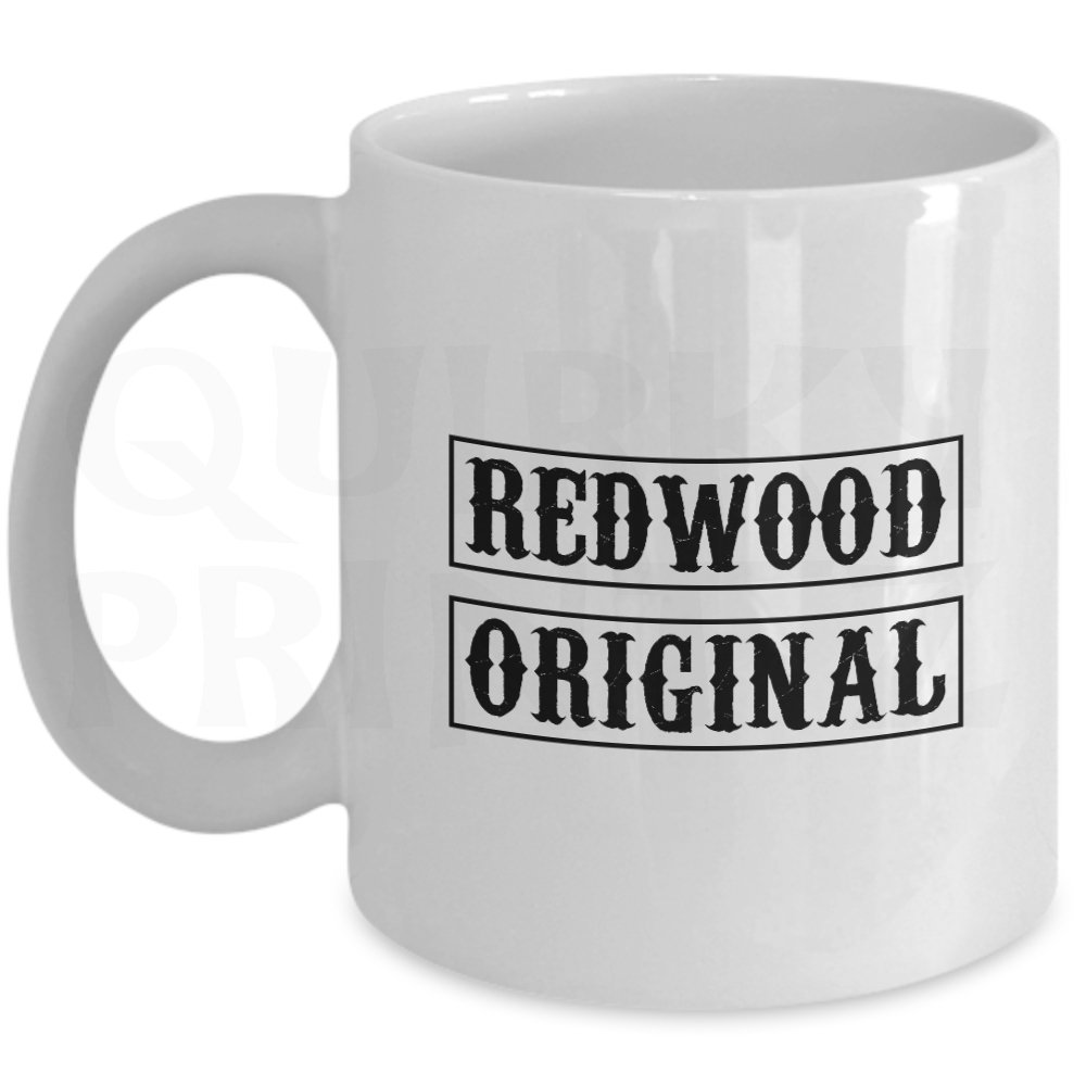 Quirky Printz White Novelty Redwood Original Gift Slogan Mug Sk96
