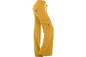 Chic and Comfy Pants: Banish Monday Yellows with Our Flare Cargo Loose Fit Pants