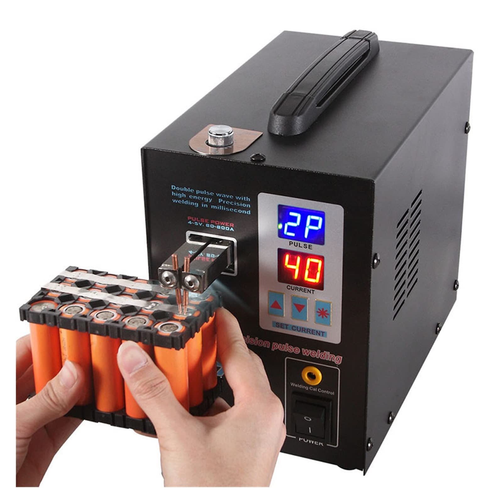 MKHJKIOII 737G 18650 Lithium Battery Spot Welder Machine 1.5kw LED Light Welding For Pulse