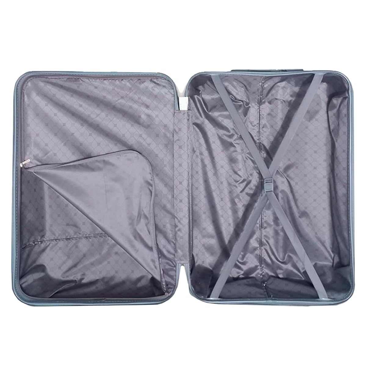 Cesta de Navidad Lote navideño Gourmet con Maleta Trolley Equipaje de Mano 4 Ruedas giratorias 26 articulos Total (Gris)