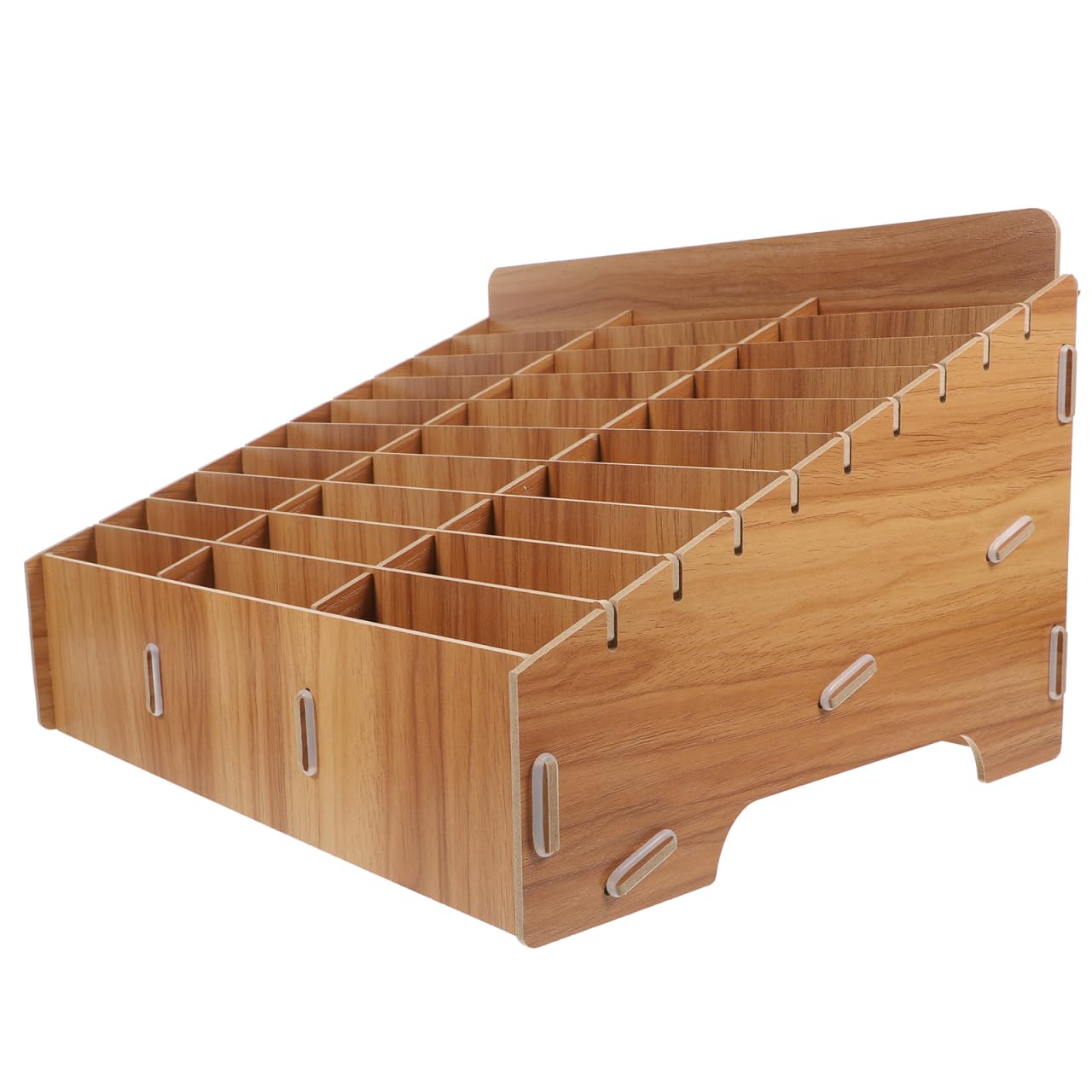 Operitacx 30 Fächer Handy Aufbewahrung für Schule, Handy-Garage, Handy Aufbewahrungstasche für das Klassenzimmer, Holz Aufbewahrungsbox, Telefon Rechner Halter für Klassenzimmer, Büro, Schule