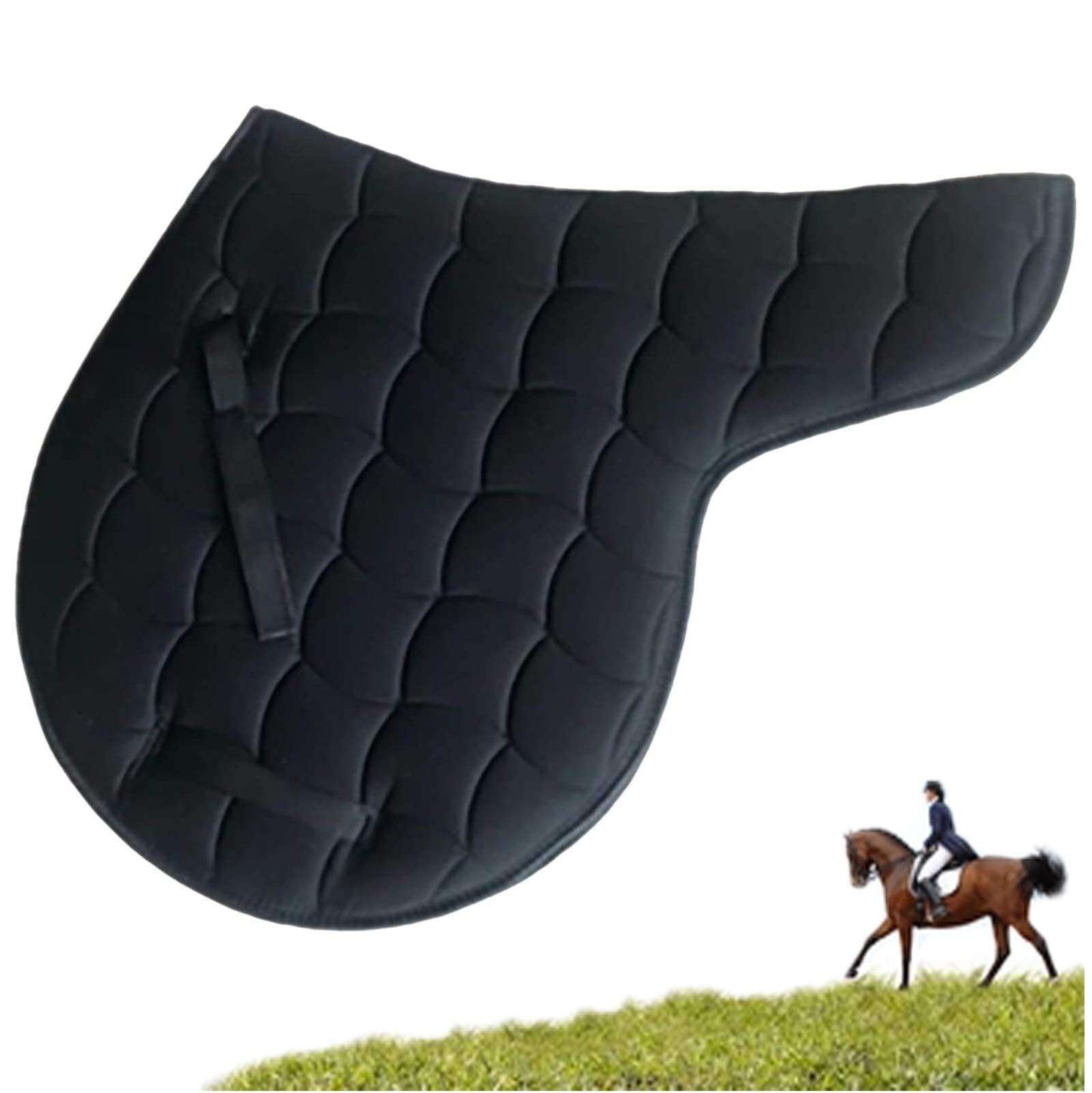 Tapis de selle numnah en coton de dressage de finition British