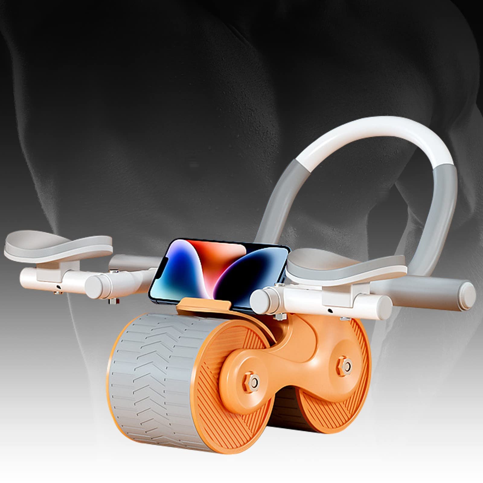 AMORPO Ab Roller Wheel, Ab Workout Equipment for Abdominal & Core Strength Training, You Can Watch Your Phone While Doing Plank Exercises, Home Gym(3color)(Color:B)