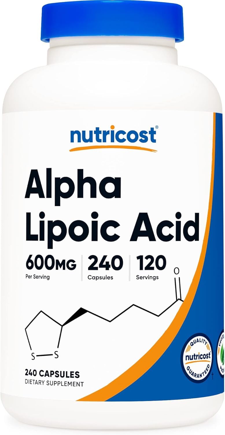nutricost. Alpha Lipoic Acid 600mg 240 Capsules (B0D639SX6B) Amazon Price History, Amazon Price Tracker