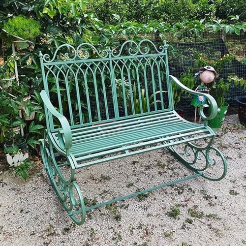 Mecedora de hierro forjado para exteriores