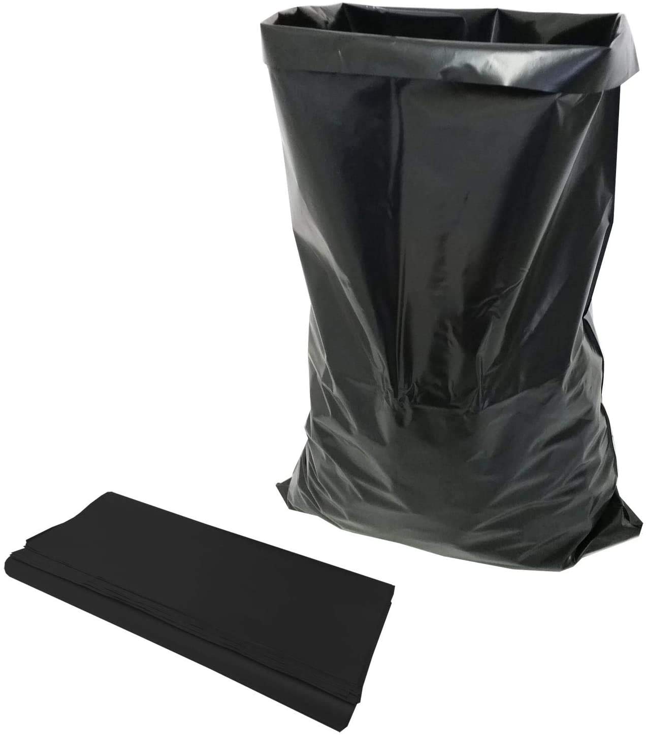 Just Bin Bags 100 Black Rubble Sacks Refuse Sacks, 400 Gauge, 100